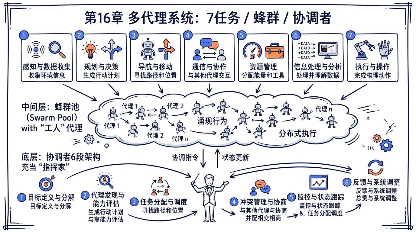 七种 TaskType 的层次结构图，从最轻量的 local_bash 到最复杂的 remote_agent，标注每种类型的执行环境和通信方式